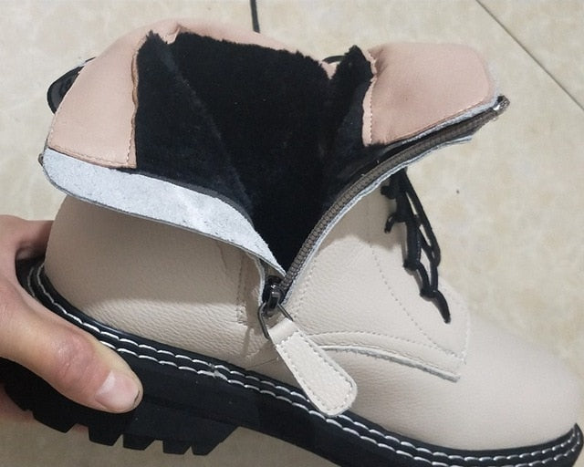 Genuine Leather Martin Boots