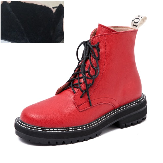 Genuine Leather Martin Boots