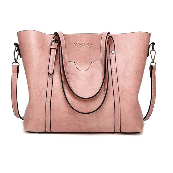 Oil Wax Leather Tote Bag