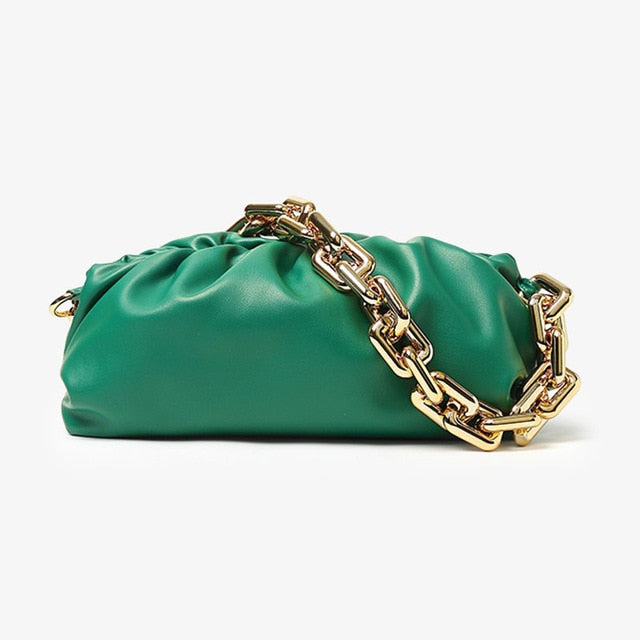 Women's Soft Leather Cloud Hobo Shoulder Bag